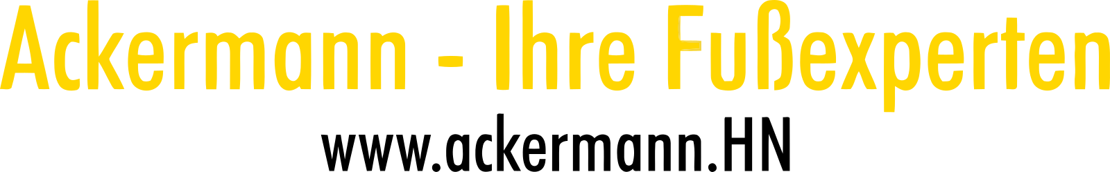 Ackermann – Ihre Fußexperten, www.ackermann.HN